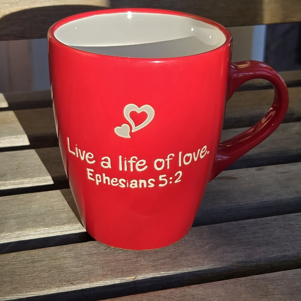 Inspirational 12 oz. Red Love Mug